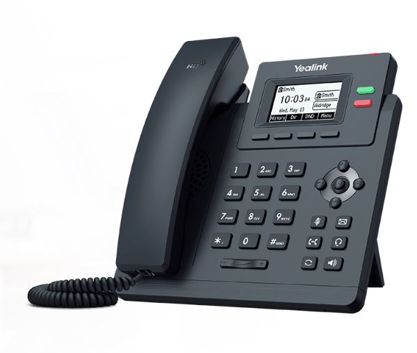 Yealink T31G VoIP SIP telephone with a 2.3 inch backlit TFT LCD screen, keypad, and two line keys.
